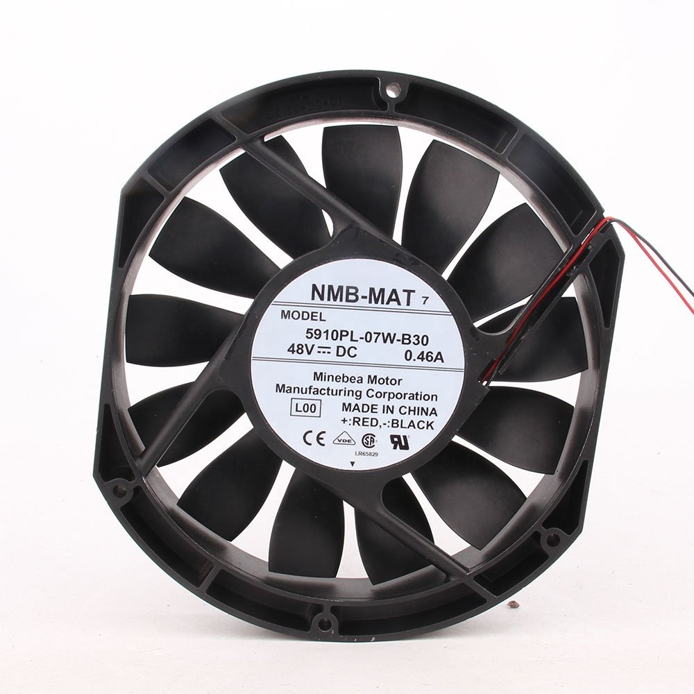 Original 12V 24V DC48V 0.46A EC AC 172x150x25.4mm 17CM 17225 Tube Shaft Type DC Industrial Axial Flow 5910PL-07W-B30 Cooling Fan